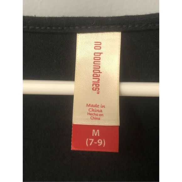 black lace ruffle top womens size medium no boundaries rock punk goth dark roman - Picture 2 of 6